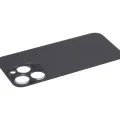 Back Glass With 3M Adhesive For iPhone 14 Pro (No Logo / Large Camera Hole) (Space Black)