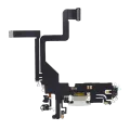 Charging Port Flex Cable For iPhone 14 Pro (Aftermarket Plus) (Silver)