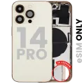 Back Housing W/ Small Parts For iPhone 14 Pro (US Version) (Used OEM Pull: Grade C) (Gold)