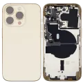 Back Housing W/ Small Parts For iPhone 14 Pro (US Version) (Used OEM Pull: Grade C) (Gold)