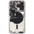 Back Housing W/ Small Parts For iPhone 14 Pro (US Version) (Used OEM Pull: Grade C) (Silver)