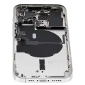Back Housing W/ Small Parts For iPhone 14 Pro (US Version) (Used OEM Pull: Grade C) (Silver)
