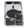 Back Housing W/ Small Parts For iPhone 14 Pro (US Version) (Used OEM Pull: Grade C) (Silver)