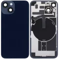 Back Glass w/ MagSafe Magnet & NFC & Flashlight Flex For iPhone 14 (Aftermarket) (No Logo) (Midnight)