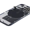 Back Glass w/ MagSafe Magnet & NFC & Flashlight Flex For iPhone 14 (Aftermarket) (No Logo) (Midnight)
