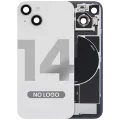 Back Glass w/ MagSafe Magnet & NFC & Flashlight Flex For iPhone 14 (Aftermarket) (No Logo) (Starlight)
