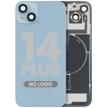 Back Glass w/ MagSafe Magnet & NFC & Flashlight Flex For iPhone 14 Plus (Aftermarket) (No Logo) (Blue)