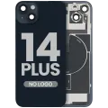 Back Glass w/ MagSafe Magnet & NFC & Flashlight Flex For iPhone 14 Plus (Aftermarket) (No Logo) (Midnight)