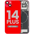 Back Glass w/ MagSafe Magnet & NFC & Flashlight Flex For iPhone 14 Plus (Aftermarket) (No Logo) (Red)