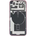 Back Glass w/ MagSafe Magnet & NFC & Flashlight Flex For iPhone 14 Plus (Aftermarket) (No Logo) (Red)
