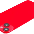 Back Glass w/ MagSafe Magnet & NFC & Flashlight Flex For iPhone 14 Plus (Aftermarket) (No Logo) (Red)