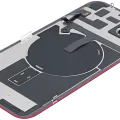 Back Glass w/ MagSafe Magnet & NFC & Flashlight Flex For iPhone 14 Plus (Aftermarket) (No Logo) (Red)