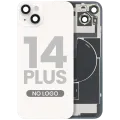 Back Glass w/ MagSafe Magnet & NFC & Flashlight Flex For iPhone 14 Plus (Aftermarket) (No Logo) (Starlight)