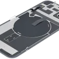 Back Glass w/ MagSafe Magnet & NFC & Flashlight Flex For iPhone 14 Plus (Aftermarket) (No Logo) (Starlight)