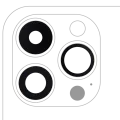 Скло камери з проклейкою для iPhone 14 Pro / 14 Pro Max (3 шт) (Real Sapphire) (Premium)