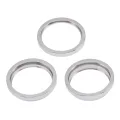 Back Camera Bezel Ring Only For iPhone 14 Pro / 14 Pro Max (Silver) (3 Piece Set)