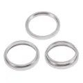 Back Camera Bezel Ring Only For iPhone 14 Pro / 14 Pro Max (Silver) (3 Piece Set)