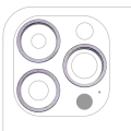 Back Camera Bezel Ring Only For iPhone 14 Pro / 14 Pro Max (Deep Purple) (3 Piece Set)