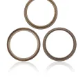 Back Camera Bezel Ring Only For iPhone 14 Pro / 14 Pro Max (Deep Purple) (3 Piece Set)