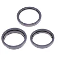 Back Camera Bezel Ring Only For iPhone 14 Pro / 14 Pro Max (Deep Purple) (3 Piece Set)