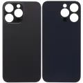 Заднє скло з проклейкою 3M для iPhone 14 Pro Max (No Logo) (великий отвір камери) (Space Black)