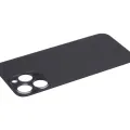 Заднє скло з проклейкою 3M для iPhone 14 Pro Max (No Logo) (великий отвір камери) (Space Black)