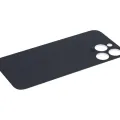 Back Glass With 3M Adhesive For iPhone 14 Pro Max (No Logo / Large Camera Hole) (Silver)