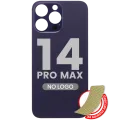 Заднє скло з проклейкою 3M для iPhone 14 Pro Max (No Logo) (великий отвір камери) (Deep Purple)