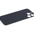 Заднє скло з проклейкою 3M для iPhone 14 Pro Max (No Logo) (великий отвір камери) (Deep Purple)