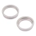 Back Camera Bezel Ring Only For iPhone 14 / 14 Plus (Starlight) (2 Piece Set)