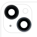 Back Camera Lens With Bracket & Bezel For iPhone 14 / 14 Plus (2 Piece Set) (Premium) (Midnight)