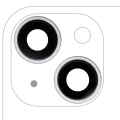 Back Camera Lens With Bracket & Bezel For iPhone 14 / 14 Plus (2 Piece Set) (Premium) (Purple)
