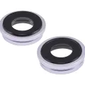 Back Camera Lens With Bracket & Bezel For iPhone 14 / 14 Plus (2 Piece Set) (Premium) (Purple)