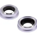 Back Camera Lens With Bracket & Bezel For iPhone 14 / 14 Plus (2 Piece Set) (Premium) (Purple)