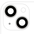 Back Camera Lens With Bracket & Bezel For iPhone 14 / 14 Plus (2 Piece Set) (Premium) (Starlight)