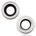 Back Camera Lens With Bracket & Bezel For iPhone 14 / 14 Plus (2 Piece Set) (Premium) (Starlight)