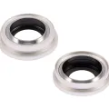Back Camera Lens With Bracket & Bezel For iPhone 14 / 14 Plus (2 Piece Set) (Premium) (Starlight)