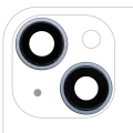 Back Camera Lens With Bracket & Bezel For iPhone 14 / 14 Plus (2 Piece Set) (Premium) (Blue)