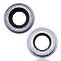 Back Camera Lens With Bracket & Bezel For iPhone 14 / 14 Plus (2 Piece Set) (Premium) (Blue)