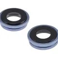 Back Camera Lens With Bracket & Bezel For iPhone 14 / 14 Plus (2 Piece Set) (Premium) (Blue)