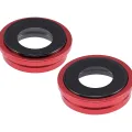 Back Camera Lens With Bracket & Bezel For iPhone 14 / 14 Plus (2 Piece Set) (Premium) (Red)