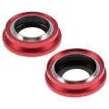 Back Camera Lens With Bracket & Bezel For iPhone 14 / 14 Plus (2 Piece Set) (Premium) (Red)