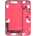 Mid-Frame Housing W/ Small Parts For iPhone 14 Plus (US Version) (Used OEM Pull: Grade A) (Red)