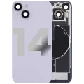 Заднє скло з магнітом MagSafe, NFC і шлейфом спалаху для iPhone 14 (Used OEM Pull: Grade B) (фіолетовий)