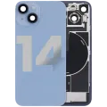 Back Glass w/ MagSafe Magnet & NFC & Flashlight Flex For iPhone 14 (Used OEM Pull: Grade B) (Blue)