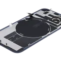 Back Glass w/ MagSafe Magnet & NFC & Flashlight Flex For iPhone 14 (Used OEM Pull: Grade B) (Blue)