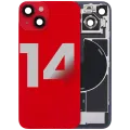 Back Glass w/ MagSafe Magnet & NFC & Flashlight Flex For iPhone 14 (Used OEM Pull: Grade B) (Red)