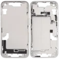 Mid-Frame Housing W/ Small Parts For iPhone 14 (US Version) (Used OEM Pull: Grade B) (Starlight)