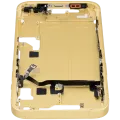 Mid-Frame Housing W/ Small Parts For iPhone 14 (US Version) (Used OEM Pull: Grade B) (Yellow)