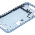Mid-Frame Housing W/ Small Parts For iPhone 14 (US Version) (Used OEM Pull: Grade B) (Blue)